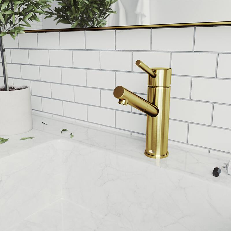 VIGO Noma Single Hole Bathroom Faucet