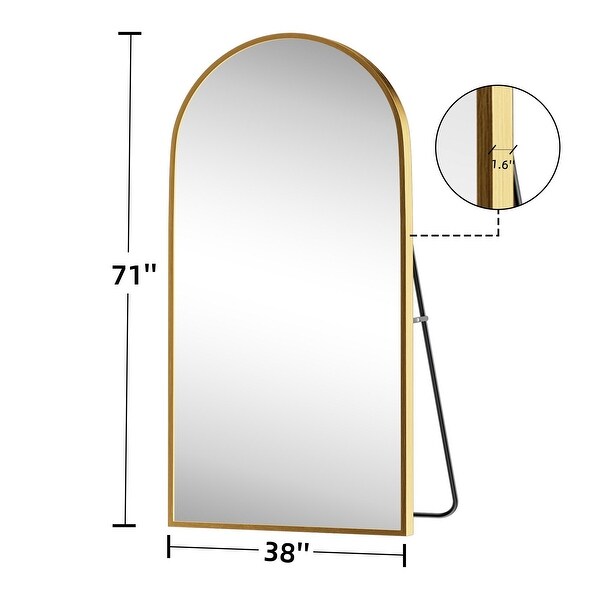Arched Mirror Modern Full-length Mirror Floor Mirror - 71*38 - Bed