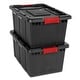 preview thumbnail 4 of 6, Sterilite 15 Gallon Durable Rugged Industrial Tote with Red Latches, 12 Pack