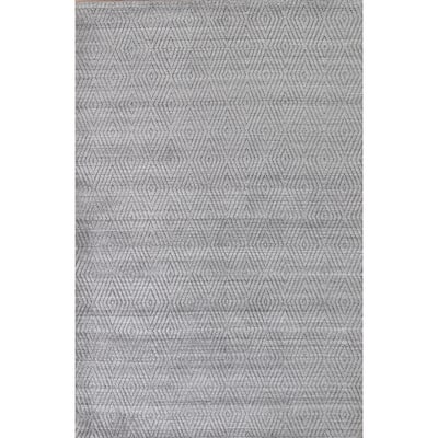 Diamond Pattern Gabbeh Contemporary Wool Area Rug Handmade - 5'4" x 7'7"