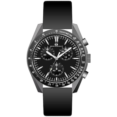Oceanaut Men's Orbit Black Dial Watch - OC7580 - 6 (36)
