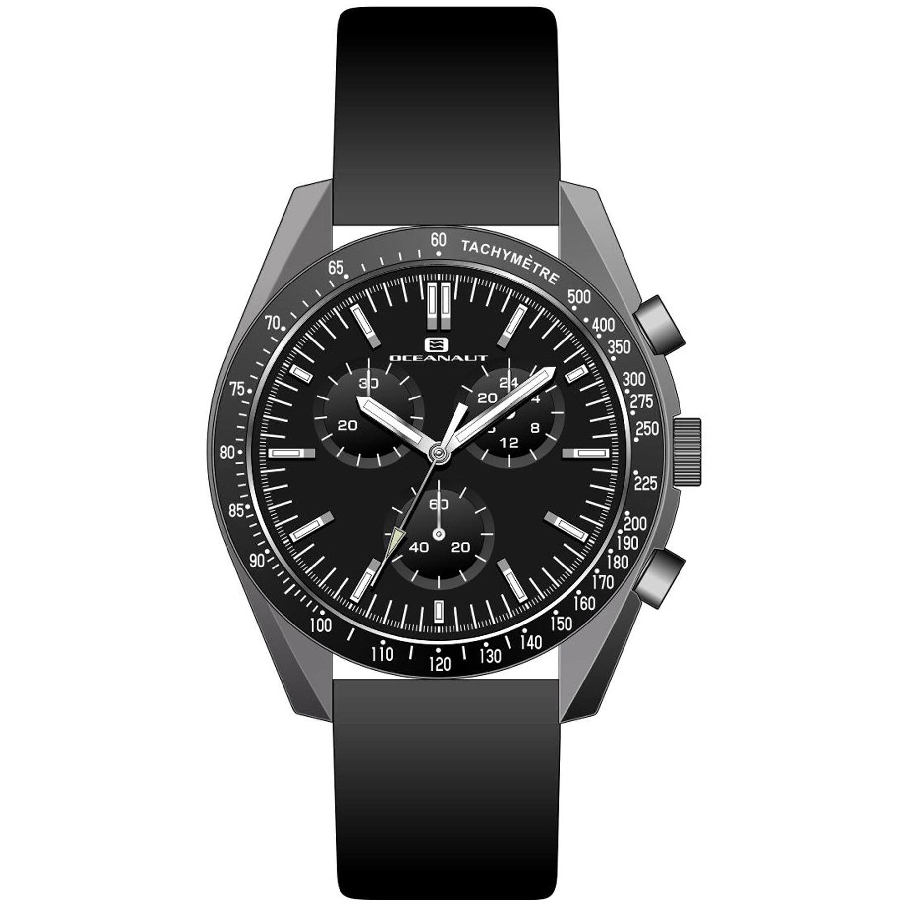 Oceanaut Men's Orbit Black Dial Watch - OC7580 - One Size