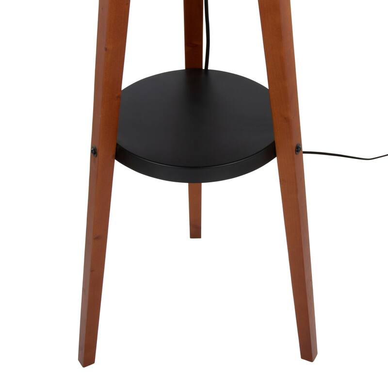 Carson Carrington Compass Tripod Floor Lamp with Shelf