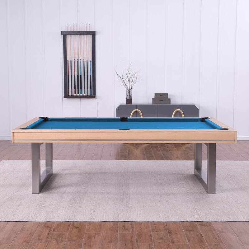 Maple Harmony 8ft Billiard Slate Pool Table with Dining Top - Pink