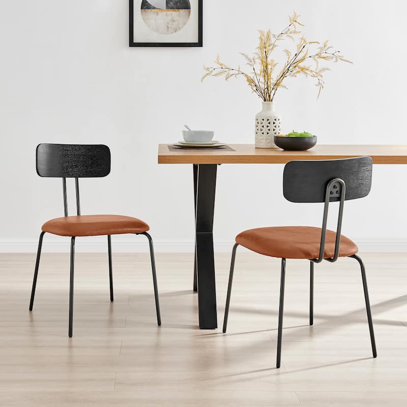 NPD Furniture Judith PU Dining Side Chair (Set of 4)