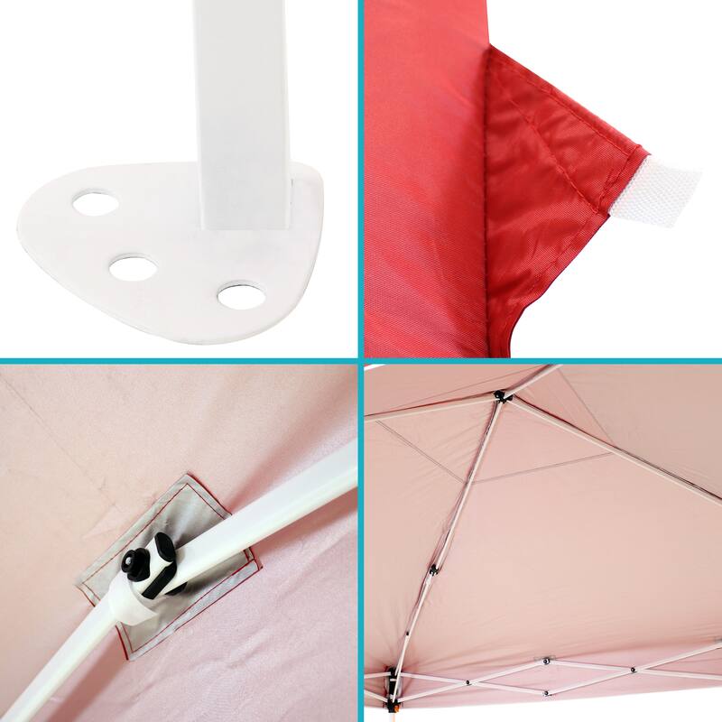 Sunnydaze Standard Pop-Up Canopy with Carry Bag and Sandbags