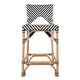 preview thumbnail 28 of 29, Creanly 25.25"H Seat Rattan Counter Stool with Back