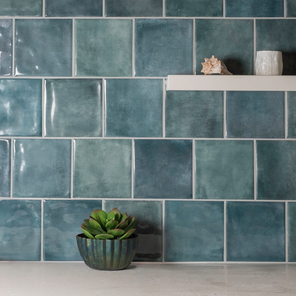 Safi 6 in. x 6 in. Glazed Ceramic Wall Tile