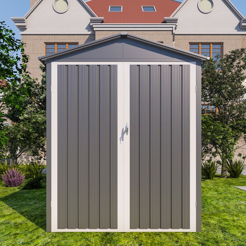 Outdoor Steel Storage Shed With Window ,Metal Garden Sheds