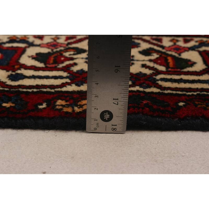 ECARPETGALLERY Hand-knotted Andelz Navy Wool Rug - 5'0 x 9'9