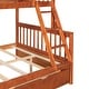 preview thumbnail 40 of 54, Space-Saving Twin Over Full Bunk Bed with Drawers, Solid Wood Frame with Guardrails and Ladder, Detachable into 2 Platform Beds