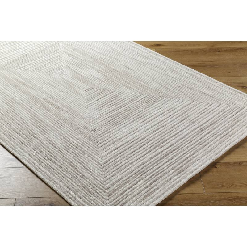 Dariana Casual Solid Color Wool Area Rug