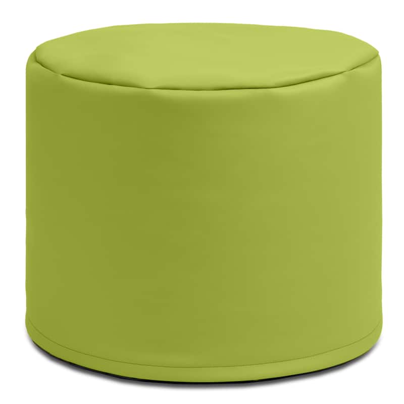 Jaxx Spring Modular Pouf Classroom Bean Bag Seat, Premium Vinyl - Green