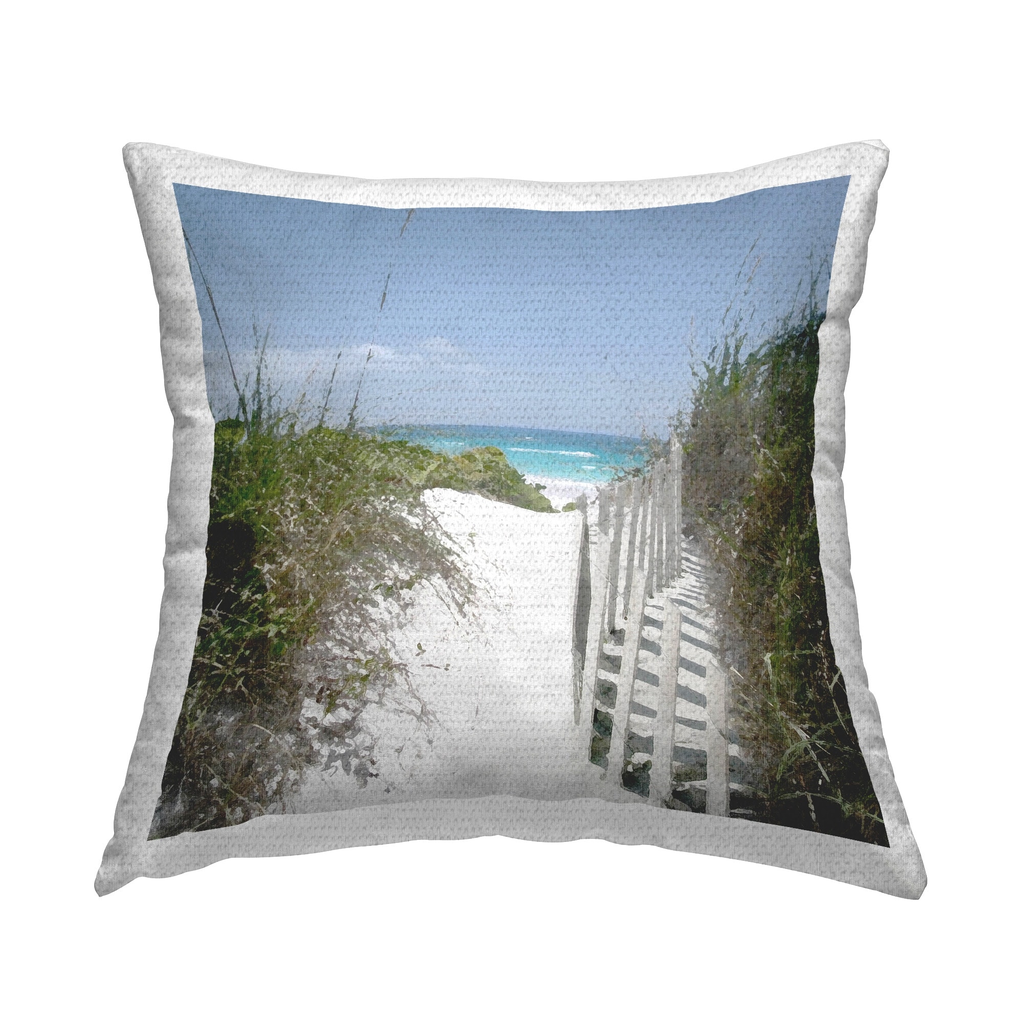 Stupell To The Sea Landscape Printed Outdoor Throw Pillow Design by Noah Bay