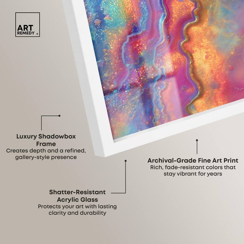 Glittering Spectrum II Shadowbox by Art Remedy