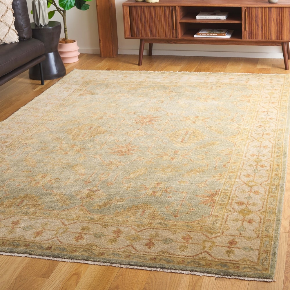 SAFAVIEH Couture Hand-knotted Oushak Rumiko Traditional Oriental Wool Rug