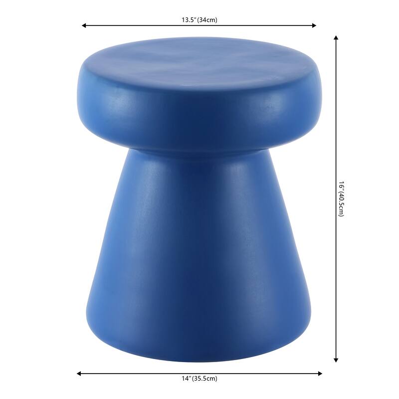 SAFAVIEH Kelsey Ceramic Decorative Garden Stool (Fully Assembled) - Cobalt Blue