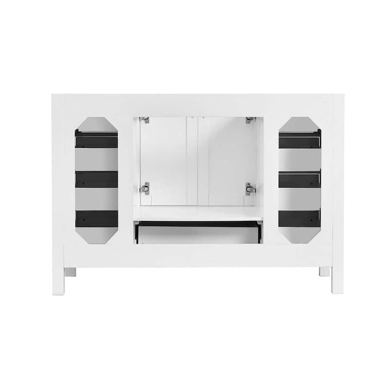 PROOX 54inch Freestanding Bathroom Vanity w Engineered Counter Top Cearmic Sink