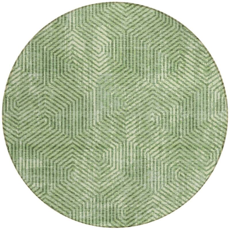 HomeRoots Geometric Transitional Rectangle Outdoor Rug
