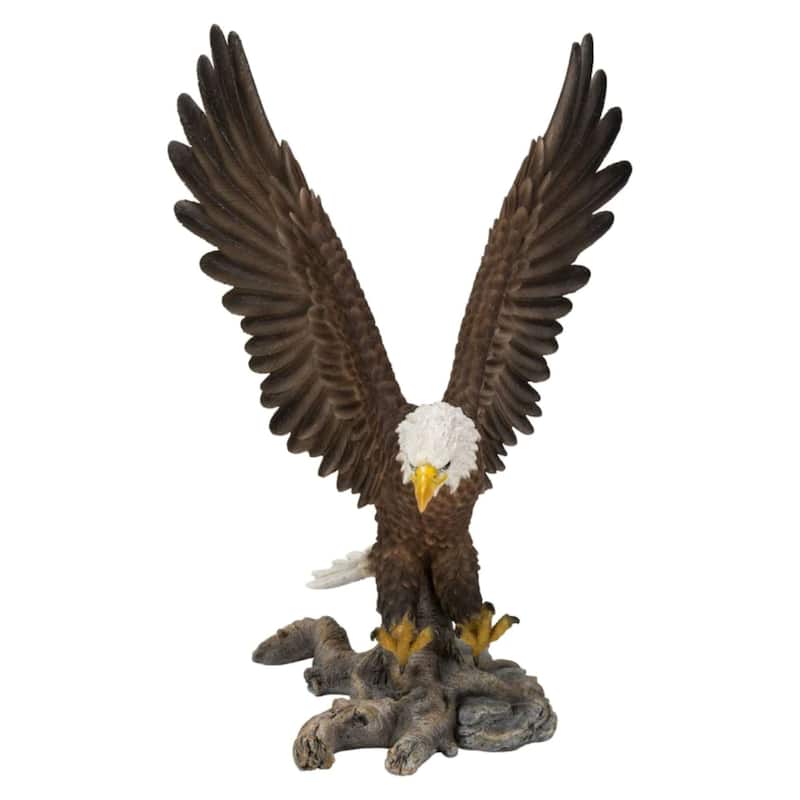 12" Small Flying Eagle Outdoor Garden Statue