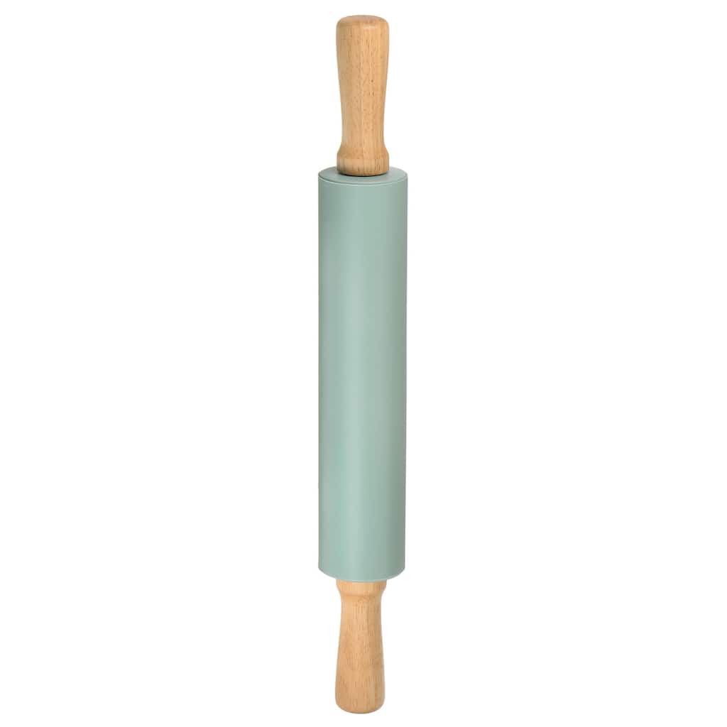 Silicone Rolling Pins for Baking 43cm x 5.2cm Dark Green - Dark Green