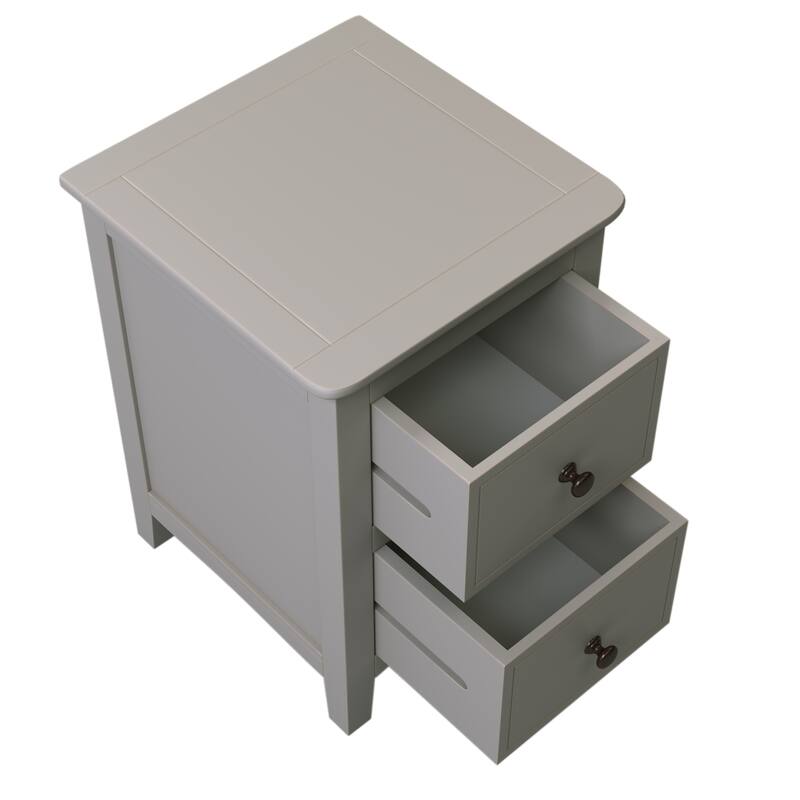 Modern Minimalist Solid Wood Nightstand