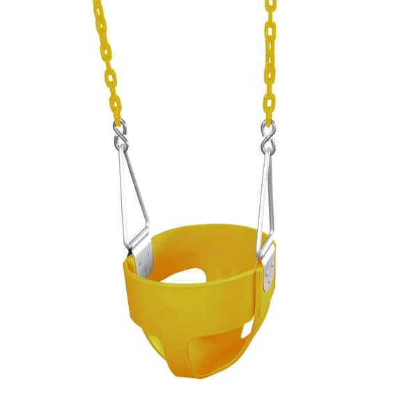 Gorilla Playsets Full Bucket Toddler Swing with Coated Chains On Sale