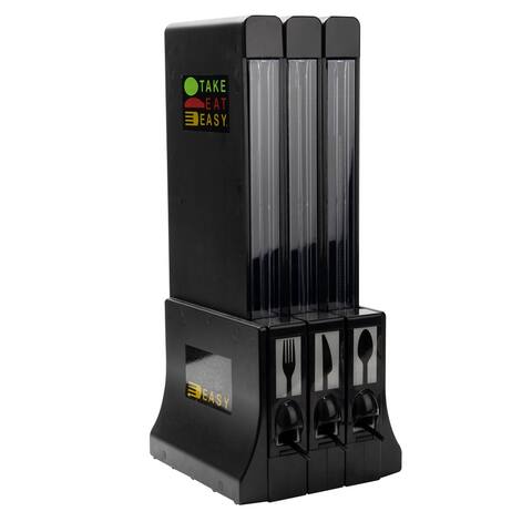 Mind Reader Refillable Utensil Dispenser Cutlery Organizer Plasticware Sorter - 24" x 10.25" x 11.5"