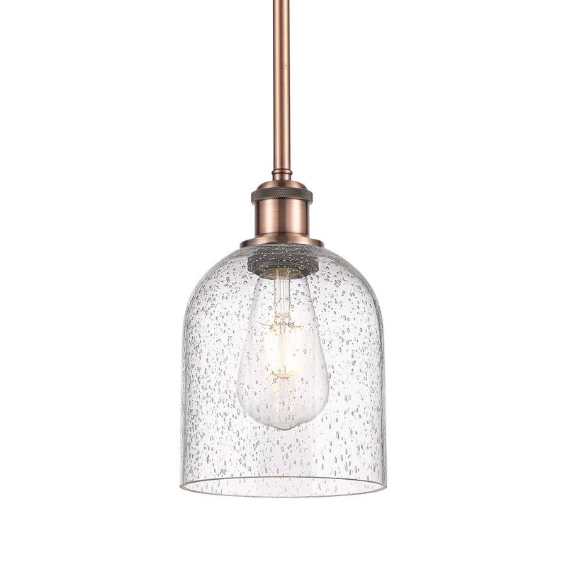Innovations Lighting 516-1S-10-6 Bella Pendant Bella 6" Wide Mini - Antique Copper / Seedy