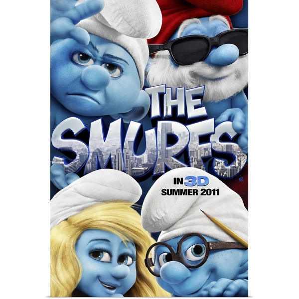 Smurfs discount movie poster
