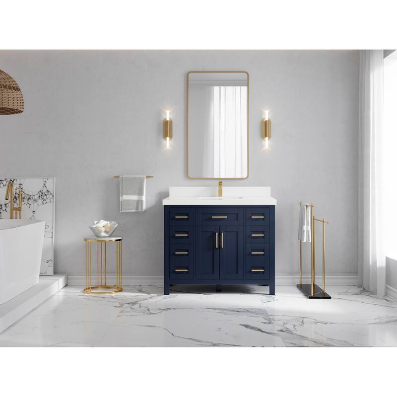 Willow Collections 42 in. W x 22 in. D Cambridge Single Sink Bathroom Vanity with Countertop