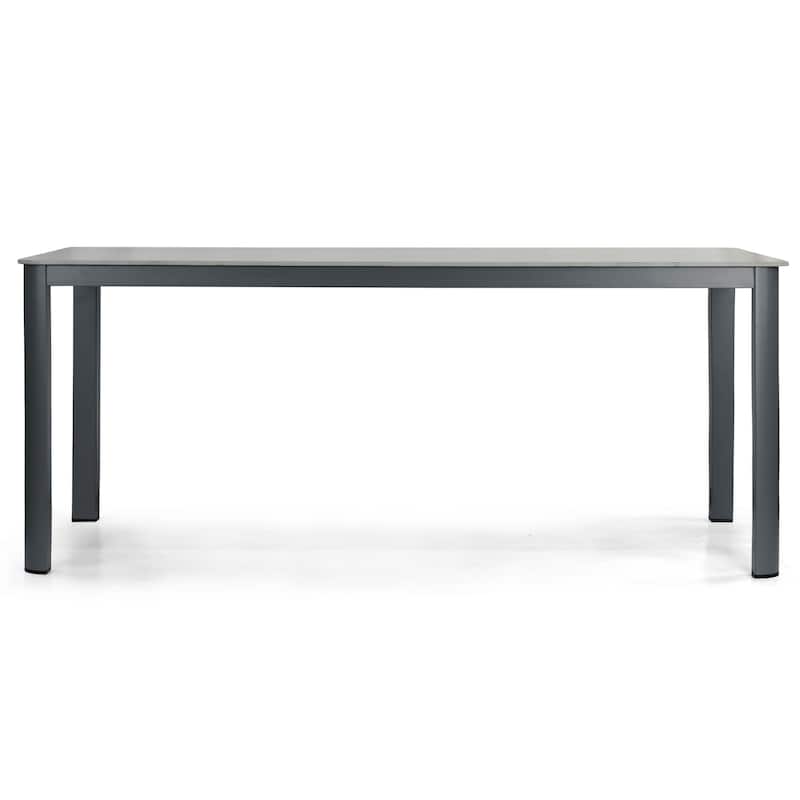 Bia Grey Outdoor Dining Table with Stone Top