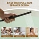 preview thumbnail 21 of 23, Bathtub Filler Faucet with Sprayer, Double-Handle Deck-Mount Roman Tub Faucet with Handshower, Pressure Balanced Valve Included