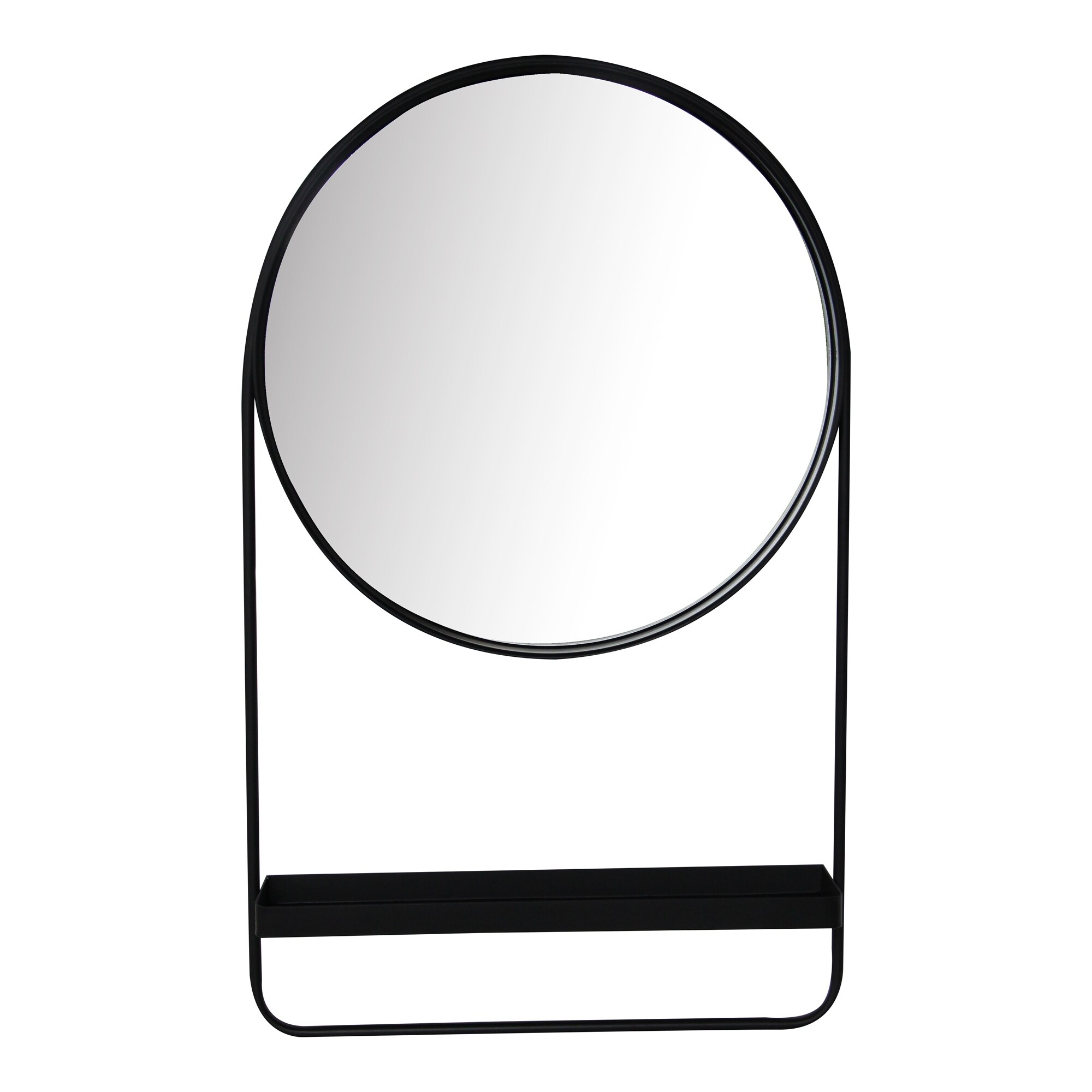 Aurelle Home Industrial Iron Frame Mirror With Shelf Overstock 32453727 Our curated collection of unusual and unique mirrors, decorative glasses and contemporary styles will suit any room beautifully. overstock com