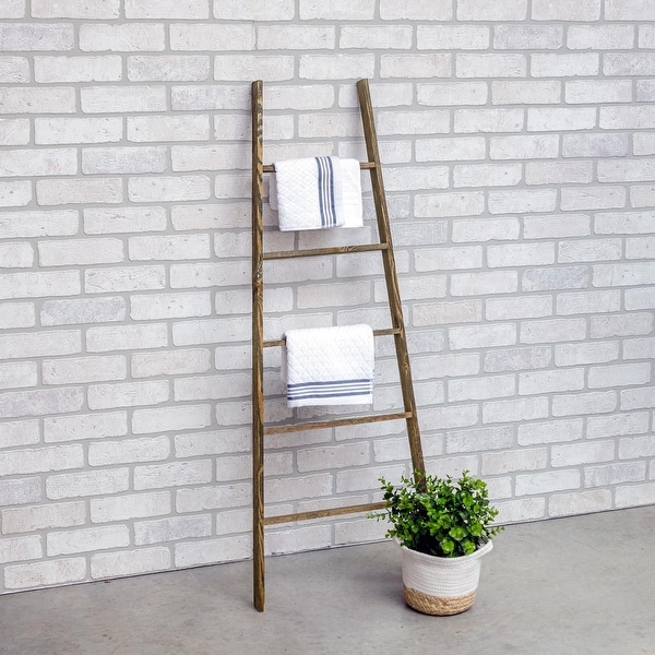 Furniture Pipeline Calluna 47" Tall Handmade Rustic Accent Ladder. Opens flyout.