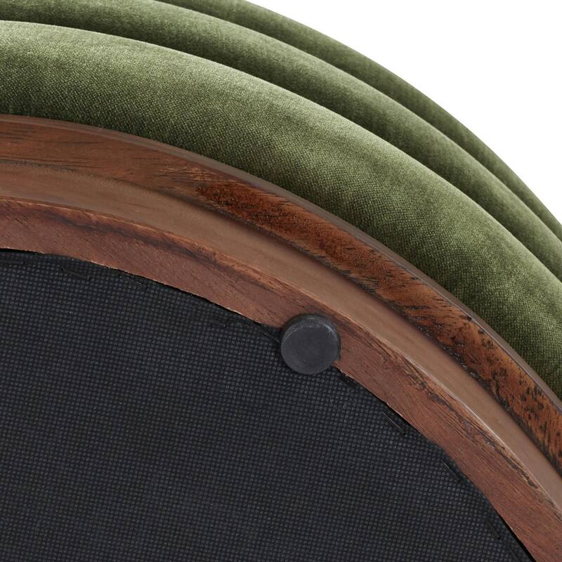 Poly & Bark Paros Velvet Storage Ottoman