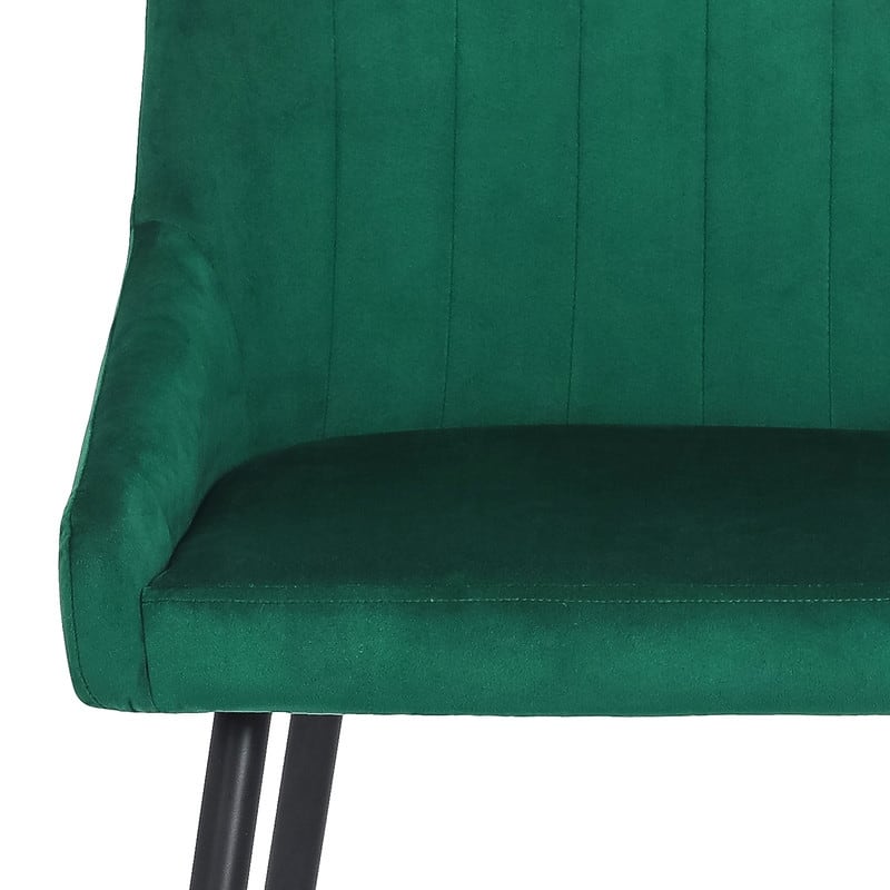 Adeco Set of 2 Accent Dining Chairs, Modern Elegant Velvet Chair