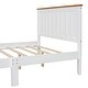 preview thumbnail 11 of 10, Classic Full Wood Bed Frame with 10 Supportive Slats, No Box Spring Needed