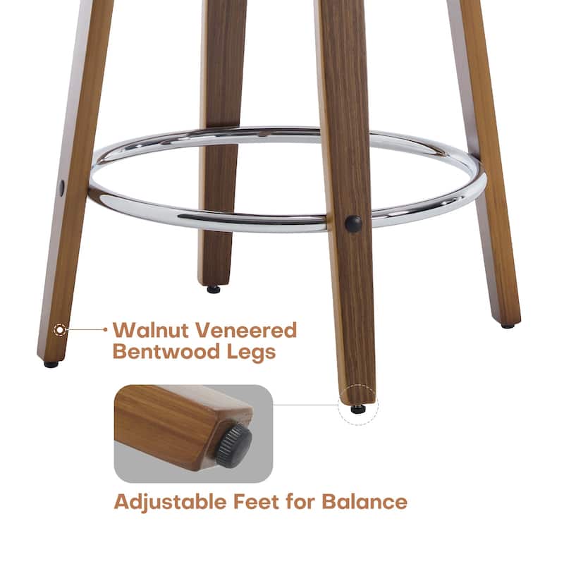 26"/29" Swivel Bar Stools/ Counter Stool with Bentwood Legs