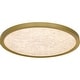 preview thumbnail 3 of 8, Outskirts Integrated LED Brushed Gold Flush Mount with CCT Switch