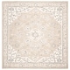 preview thumbnail 36 of 43, SAFAVIEH Handmade Micro-Loop Heidegunde Wool Rug 3' Square - Light Grey/Ivory - Square