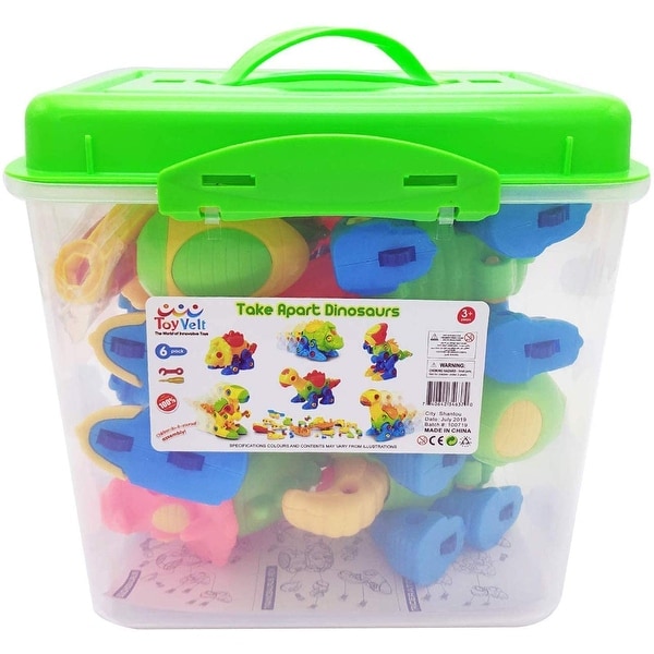 dinosaur toys take apart toys with tools pack of 6 dinosaurs with 12 tools