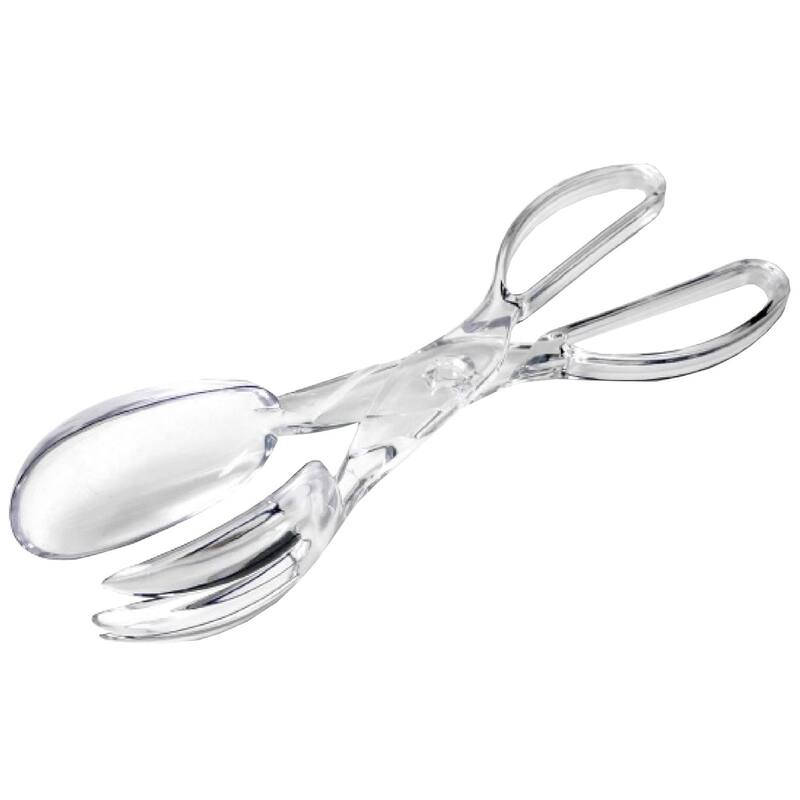 Chef Craft Heavy Duty Plastic Scissor Design Salad Serving Tongs