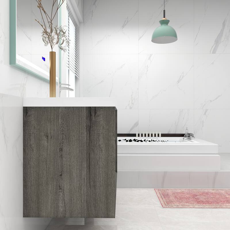 Selina 42" Wall Mounted Vanity with Single Sink - 42