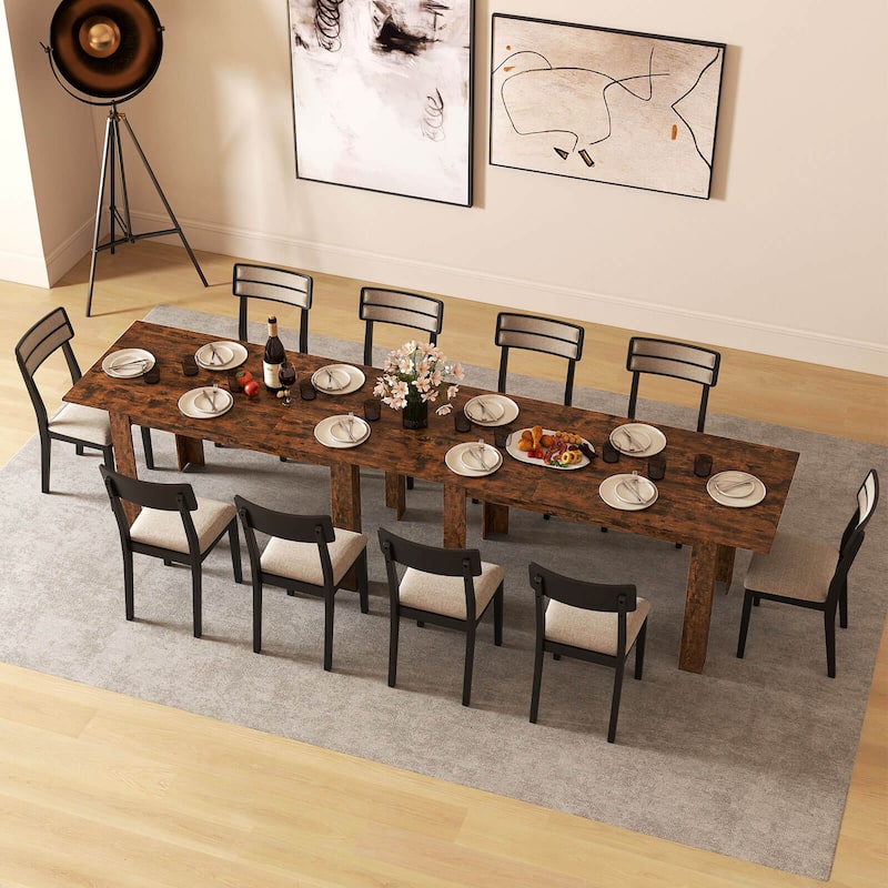 Costway 47”-62” Extendable Dining Table for 4-8 People for Dining Room - See Details