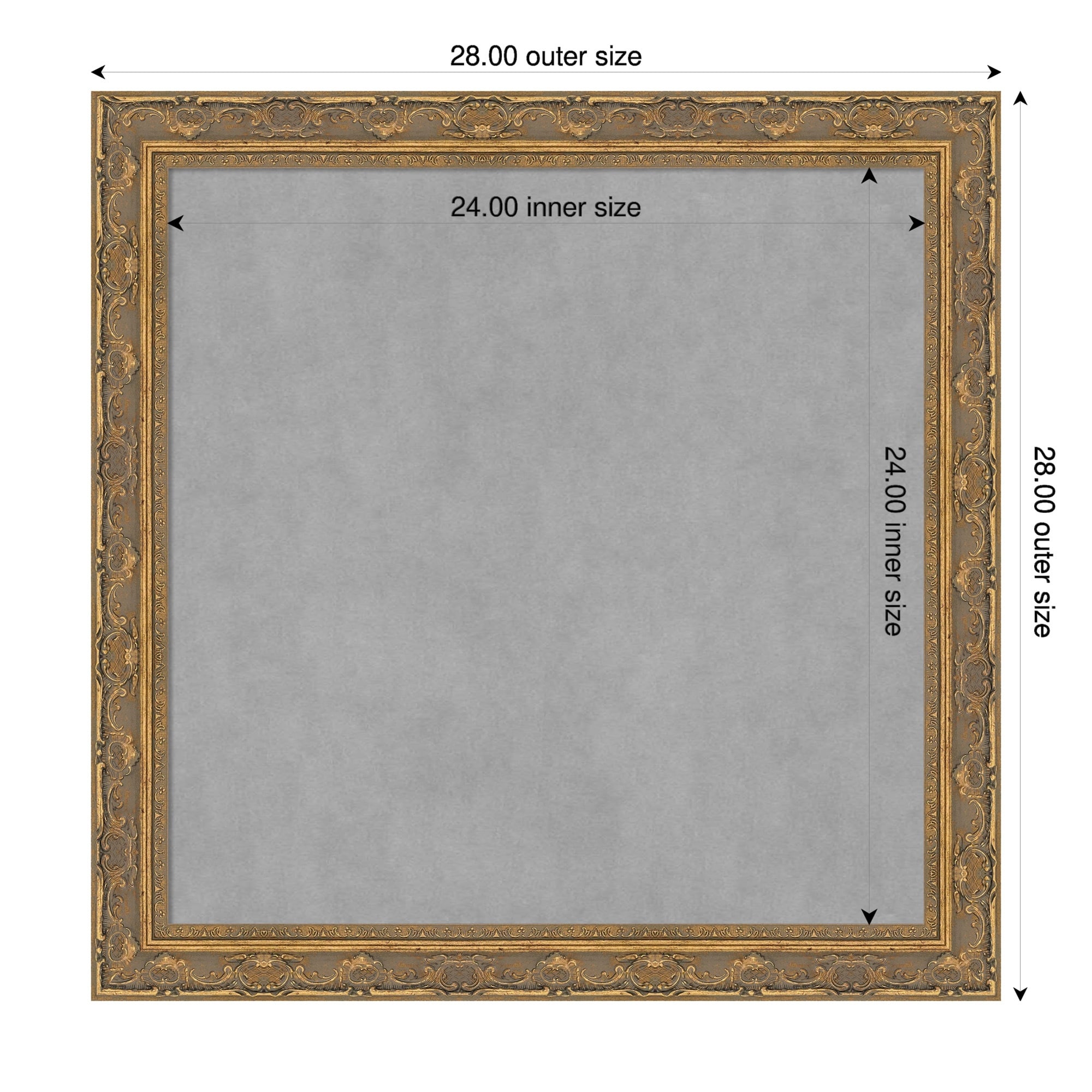 Amanti Art Filigree Gloss Black Framed