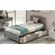 preview thumbnail 4 of 13, Twin Platform Storage Bed with Two Drawers and Headboard for Spacious Under-Bed Organization