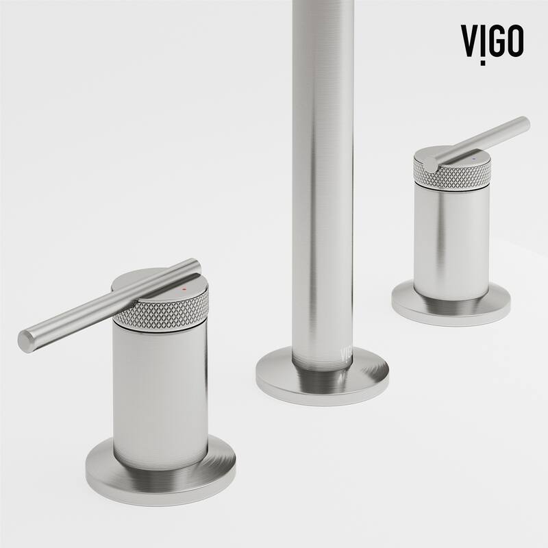 VIGO Sterling 7" H 2-Handle Widespread Bathroom Faucet
