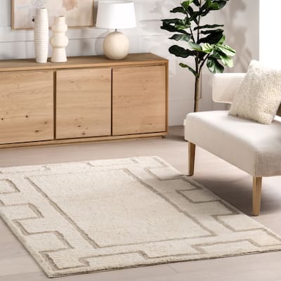 Nuloom Murray Geometric Wool Machine Washable Area Rug