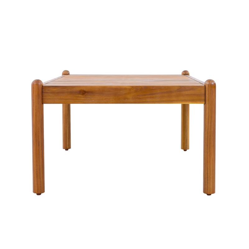 Christopher Knight Home - Monteria Outdoor 39.17" Rectangular Acacia Wood Coffee Table, Slatted Tabletop & Low-Profile Design